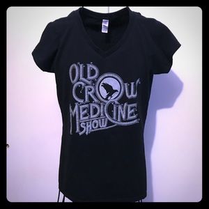 V Neck Black T “Old Crow Medicine Show”